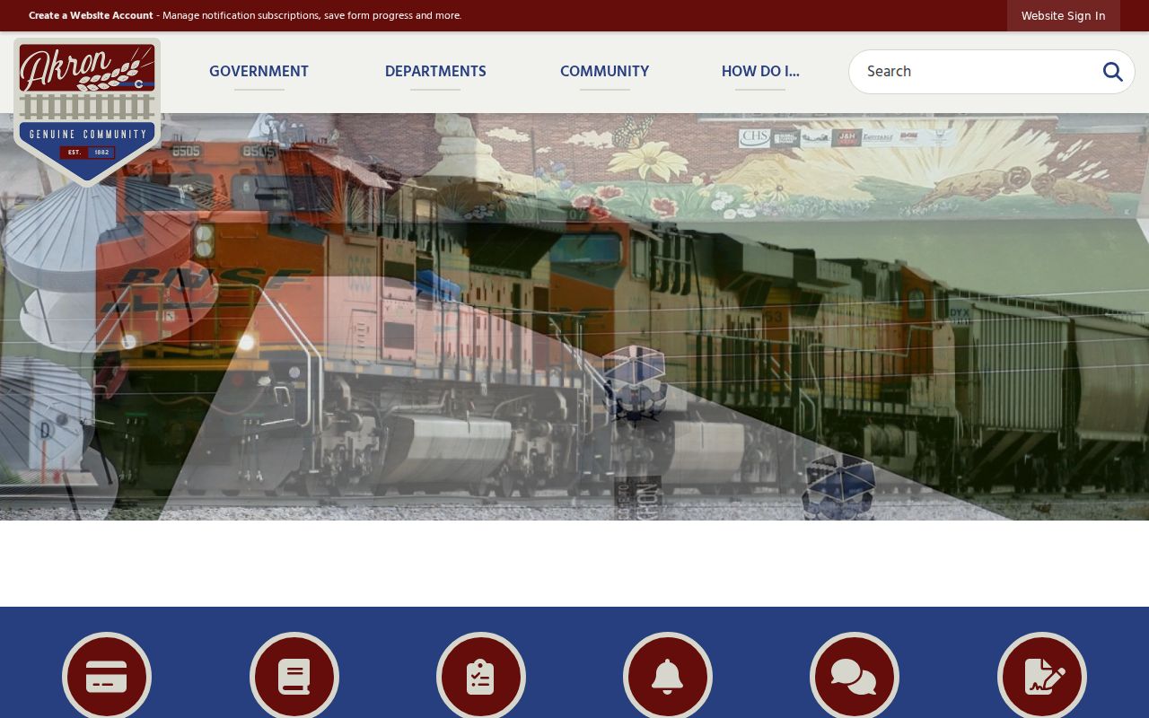 Official Akron Municipal Court page for Akron criminal records