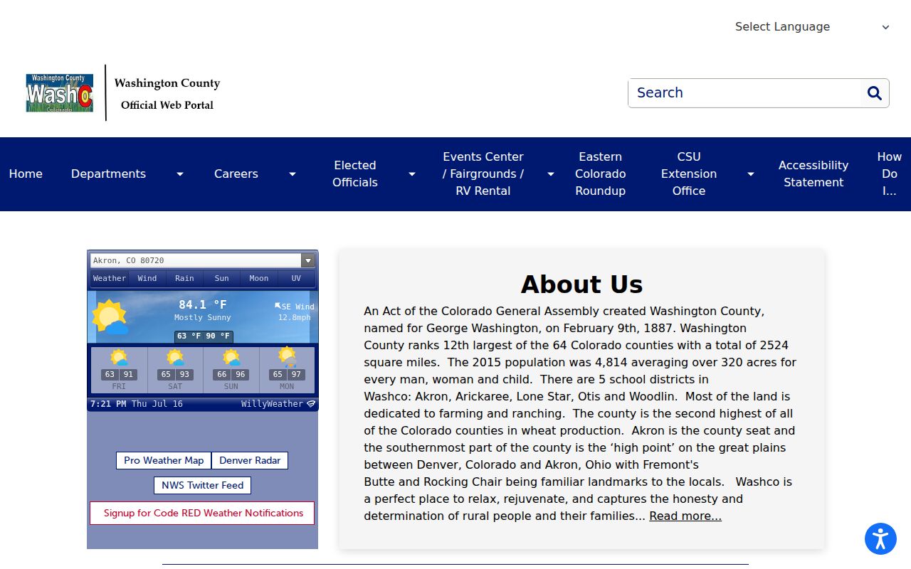 Washington County criminal history official county homepage