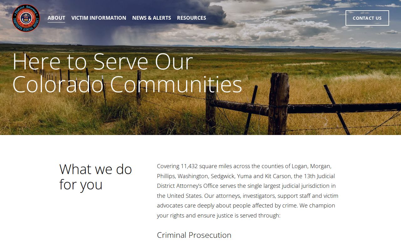 13th Judicial District Attorney office overview